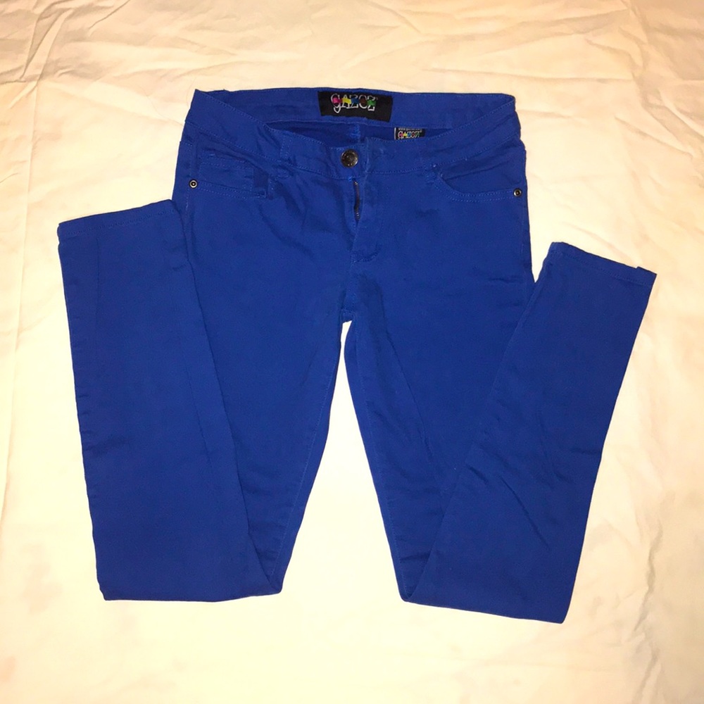 Cobalt blue skinny jeans